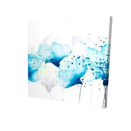 BEGIN HOME DECOR 12 x 12 in. Watercolor Paint Splash Flowers-Print on Canvas 2080-1212-FL249